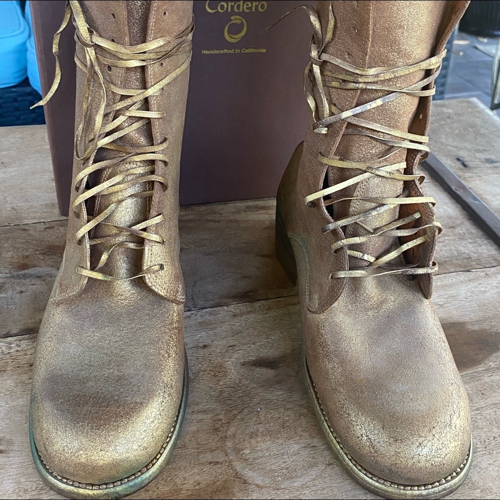 Calleen women tall  combat boots.